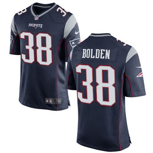Men New England Patriots #38 Brandon Bolden Nike Navy Game Player NFL Jersey->new england patriots->NFL Jersey